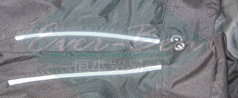 motorcycle waterproof oversuit-Nylon Jacket-motorcycle rainwear reflective cord on chest.jpg